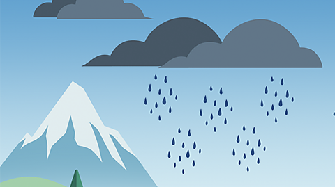 An illustration of precipitation