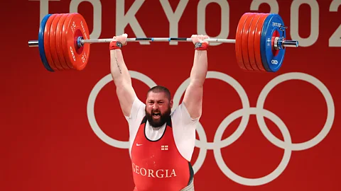 Getty Images Lasha Talakhadze has held three world records for weightlifting since 2021 (Credit: Getty Images)