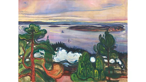 Munchmuseet/ Halvor Bjorngard Edvard Munch's 1900 painting Train Smoke acknowledges the arrival of industrialisation in Nordstrand, Oslo (Credit: Munchmuseet/ Halvor Bjorngard)