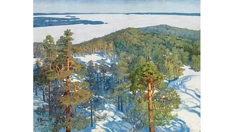 Finnish National Gallery/ Alteneum Art Museum View from Pyynikki Ridge (1900) by Helmi Biese, depicts a bird's-eye view of the Finnish boreal forest (Credit: Finnish National Gallery/ Alteneum Art Museum)