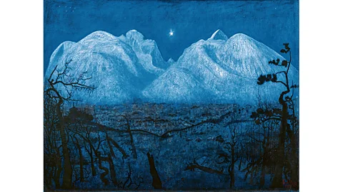 Private collection, courtesy of Galleri K, Oslo The 1901 version of Harald Sohlberg's Winter Night in the Mountains is on show at Northern Lights at the Fondation Beyeler, Basel (Credit: Courtesy of the Faurschou Collection)