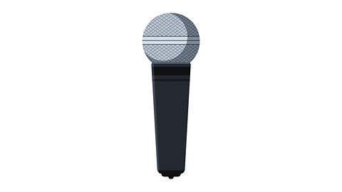 An illustration of a microphone