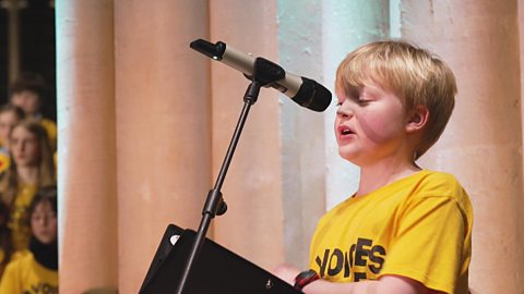 Singing is really good for my mental health