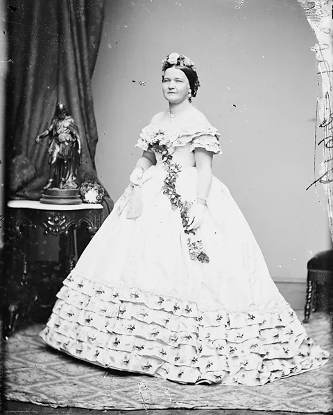 Library of Congress One of Mathew Brady's portraits of Mary Todd Lincoln –  which were not destroyed, despite her instructions (Credit: Library of Congress)