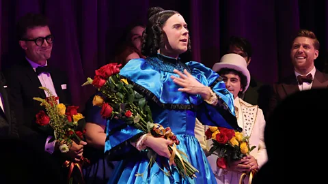 Getty Images Oh, Mary! has been a huge Broadway hit with its absurd comic fantasy depicting Mary Todd Lincoln as a wannabe cabaret star (Credit: Getty Images)