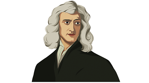 An illustration of Sir Isaac Newton