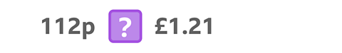 > greater than = equal to < less than 