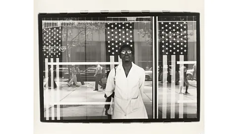 Virginia Museum of Fine Arts, Richmond (VA America Seen Through Stars and Stripes (1976), by Ming Smith (Credit: Virginia Museum of Fine Arts, Richmond (VA), Adolph D and Wiliams C Williams Fund)