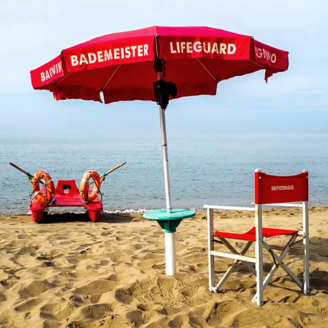 Alamy Roman families love taking a day trip to the beach, like De Laurentiis' favourite; Lido di Castel Fusano (Credit: Alamy)