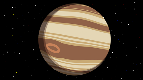 An illustration of the planet Jupiter