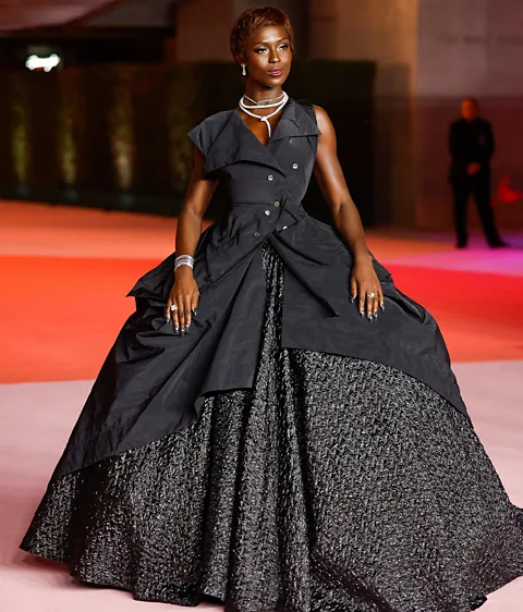 Getty Images Jodie Turner-Smith adalah salah satu bintang yang telah memakai kreasi Rogers di karpet merah (Kredit: Getty Images)