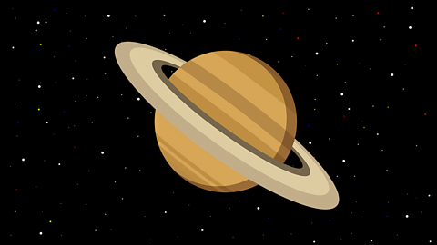 The planet Saturn