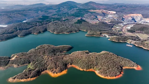 Getty Images Recent heavy rains have added to the water levels in places like Ömerli dam, which stories water for Istanbul's supplies (Credit: Getty Images)