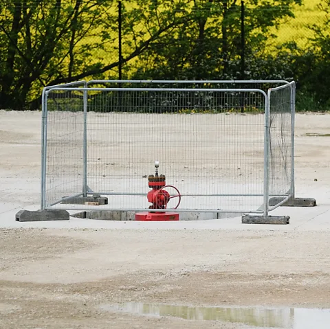 Getty Images The KM8 borehole has seen several uses and proposed uses – its latest is a model for using these deep wells for heating water (Credit: Getty Images)