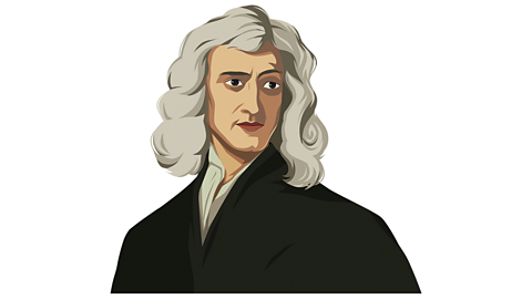 An illustration of Sir Isaac Newton