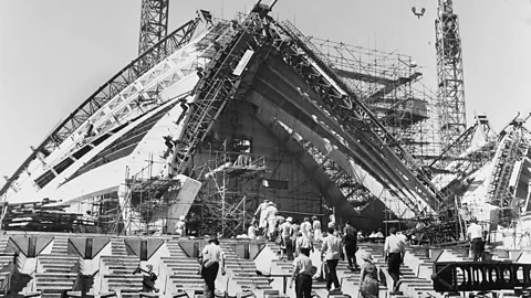 Getty Images The opera house was originally scheduled to open in January 1963 – but in fact the building wasn't completed until 1973 (Credit: Getty Images)