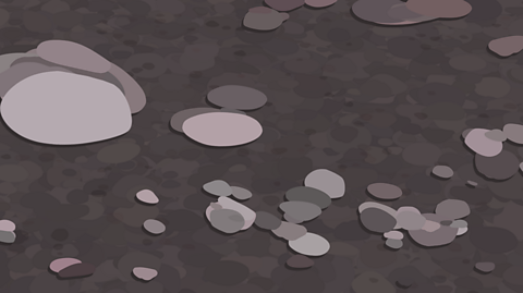 An illustration of a rough road surface