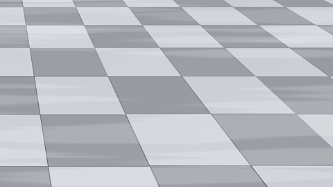 An illustration of a shiny floor surface