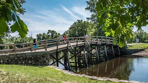 Alamy Concord's North Bridge is where some of the first shots were fired in the American War of Independence (Credit: Alamy)