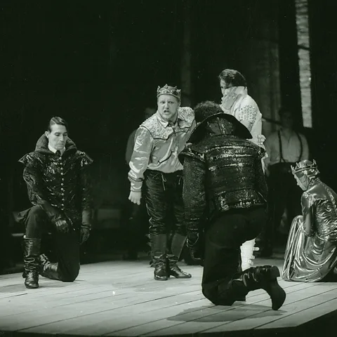 Joe Cocks Studio Collection/ Shakespeare Birthplace Trust Simon Russell Beale portrayed Edward II in the RSC's 1990 production, which reflected the era's gay politics (Credit: Joe Cocks Studio Collection/ Shakespeare Birthplace Trust)