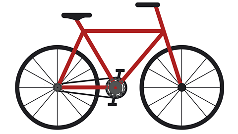 An illustration of a bicycle