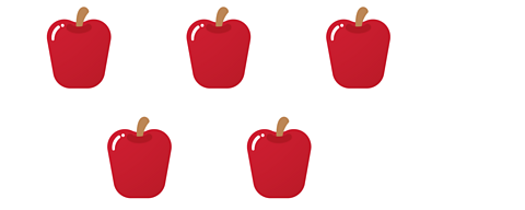 Five apples