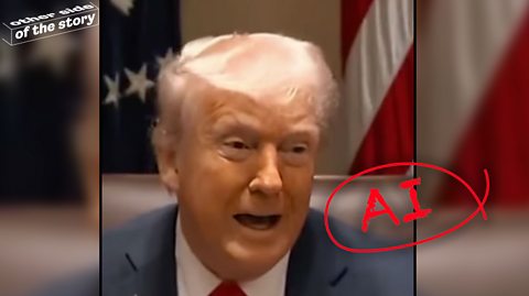 An AI generated image of Donald Trump