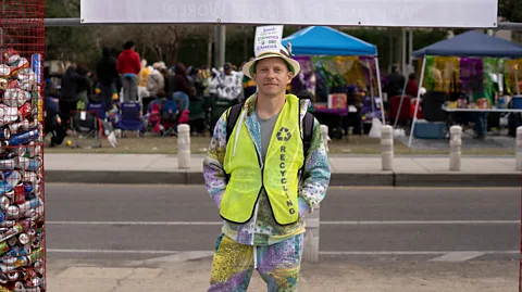 Abdul Aziz Brett Davis of Grounds Krewe has been instrumental in the movement to make Mardi Gras more sustainable (Credit: Abdul Aziz)