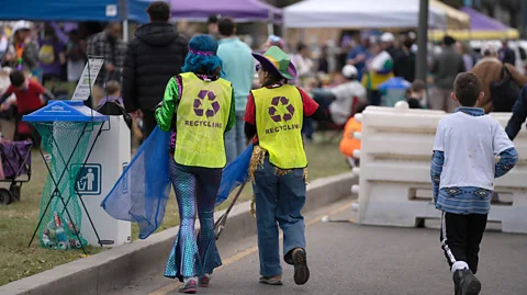 Abdul Aziz The number of locals and visitors working to green carnival is growing every year (Credit: Abdul Aziz)