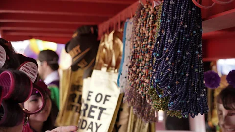 Abdul Aziz This year for the first time the Krewe of Feret chose to throw only sustainable items this Mardi Gras (Credit: Abdul Aziz)