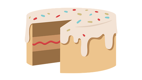 An illustration of a cake