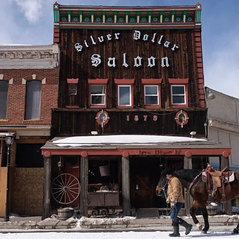 Getty Images The Silver Dollar Saloon is one of the few original gold rush-era bars remaining in the western US (Credit: Getty Images)