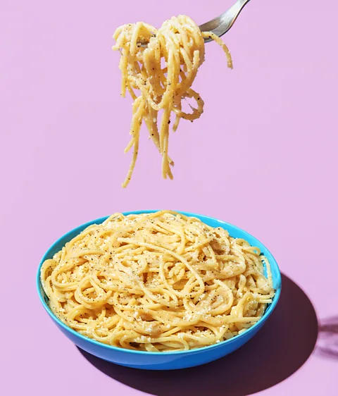 Getty Images For scientists, the sauce has answers too. Italian physicists have tied the chemical properties of cacio e pepe to questions about the origins of life (Credit: Getty Images)