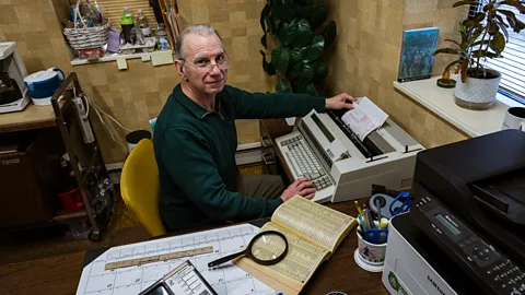 Ernesto Roman The law firm run by John Tomasso and his brother is one of many businesses in the US that still rely on typewriters every day (Credit: Ernesto Roman)