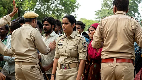 TIFF In Sandhya Suri's Santosh, a Dalit woman inherits her husband's police officer job when he dies in service (Credit: TIFF)