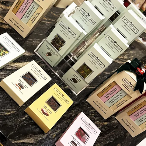 Maison Samadi Maison Samadi, one of the UK's oldest chocolatiers, were among the first to launch their own version of Dubai chocolate (Credit: Maison Samadi)