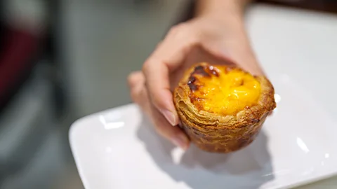 Getty Images The dan tat at Xin Fa Bakery are always hot and fresh (Credit: Getty Images)