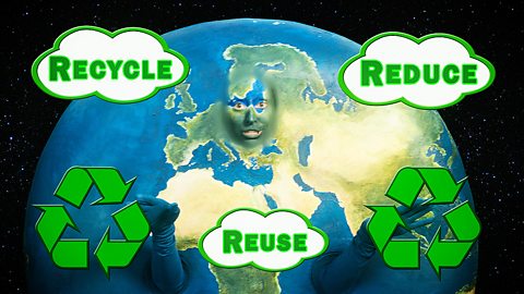 Planet Earth urges us all to Recycle Reduce Reuse