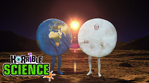 Earth and the Moon travelling around the Solar System visiting all the rather horrible planets