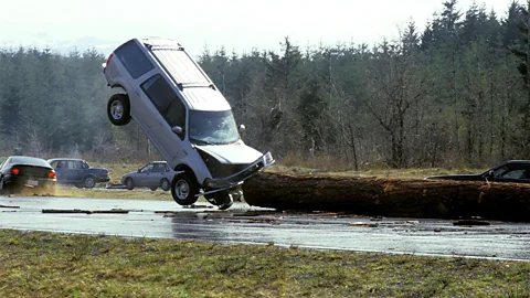 Alamy Final Destination 2 is infamous for its opening sequence involving a truck carrying logs (Credit: Alamy)