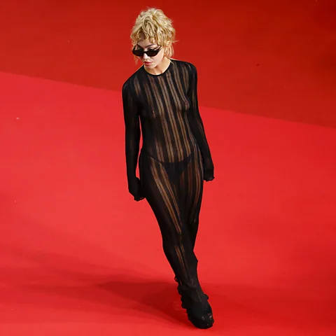 Getty Images British artist and model Nadia Lee Cohen opted for a sheer look in 2024 (Credit: Getty Images)