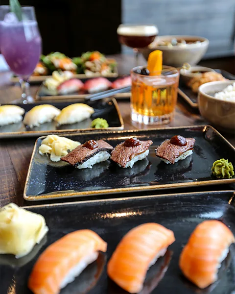 Anna Albaugh-Cunningham Restaurant Group Modita Asian fusion restaurant is found on the lively, restaurant-lined Massachusetts Avenue (Credit: Anna Albaugh-Cunningham Restaurant Group)
