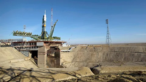 Alamy Rocket at the Baikonur Cosmodrome in Kazakhstan (Credit: Alamy)