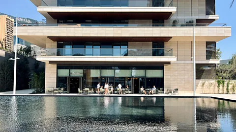 Chrissie McClatchie Visitors can stop for lunch at Marlow, the principality's first British fine-dining restaurant (Credit: Chrissie McClatchie)