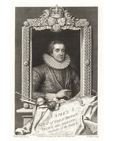 Alamy King James VI of Scotland and I of England was involved in the brutal witch trials (Credit: Alamy)