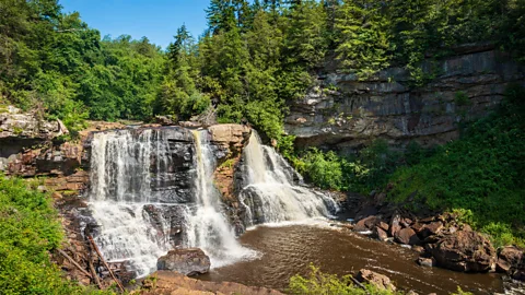 Alamy West Virginia's Blackwater Falls state parks has family-friendly hiking trails and breathtaking stops like Great Falls (Credit: Alamy)