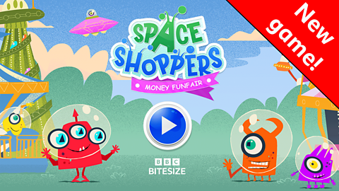 Click to play the game and meet the Space Shoppers