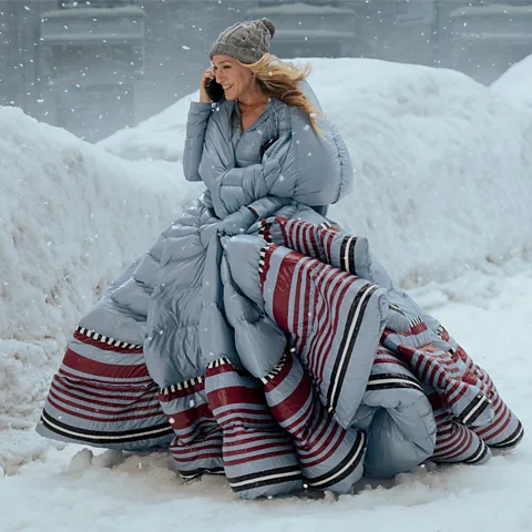 CRAIG BLANKENHORN/ MAX CARRIE'S MONCLER DUVET BALL GROUP IN AND Thus ... The second season created a similar conversation (Credit: Craig Blankenhorn/ Max)