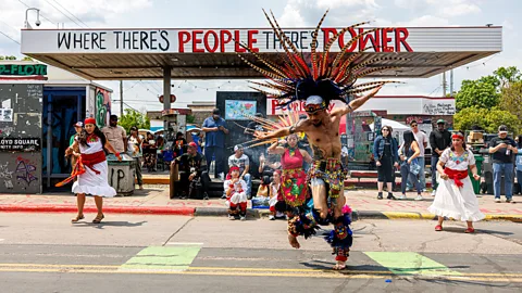 Getty Images The Rise & Remember Festival is held every in May in remembrance of George Floyd (Credit: Getty Images)
