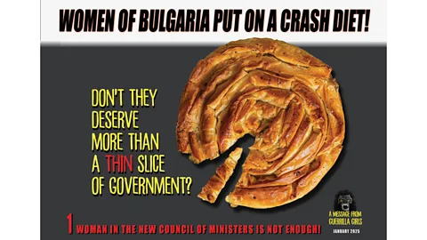 p0lffvrw.jpg Guerrilla Girls in March 2025 the group created a poster for the women's Bulgarian fund who criticized the lack of female representation in the country's government (credit: Guerrilla Girls)